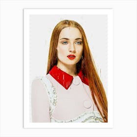 Sophie Turner Celebrity Art Print