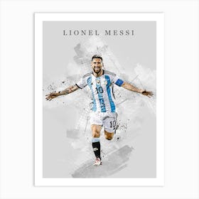 Lionel Messi Argentina 12 Art Print