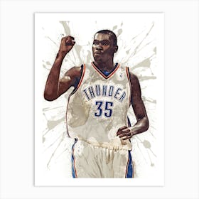 Kevin Durant Oklahoma City Thunder Art Print