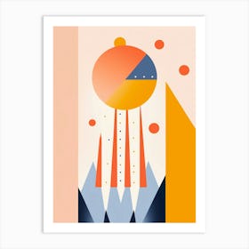 modern sun ii Art Print