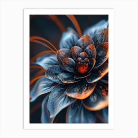 Abstract Flower 14 Art Print