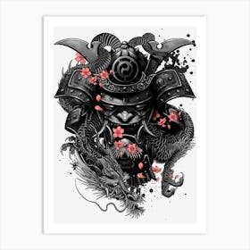 Sleeve Tattoo Samurai Irezumi Samurai Art Print