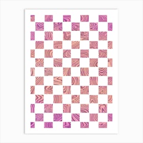 Checkered Pattern 1 Art Print