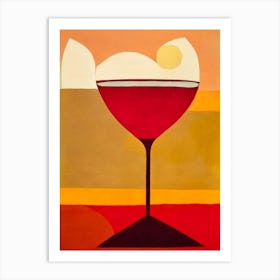 Blood And Sand Paul Klee Inspired Abstract Cocktail Poster Art Print