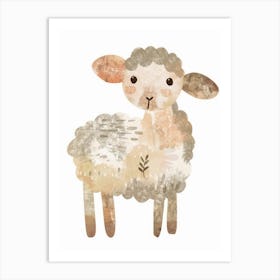 Charming Nursery Kids Animals Lamb 1 Art Print