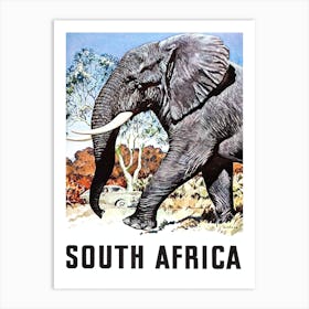 South Africa, Big Elephant Art Print