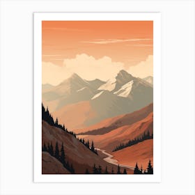 Long Range Traverse Canada 1 Hiking Trail Landscape Art Print