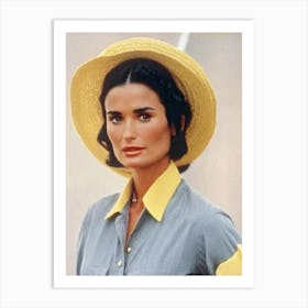 Demi Moore Retro Collage Movies Art Print