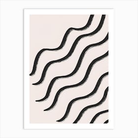 Wavy Lines 1 Art Print