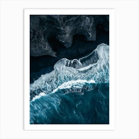 Aerial View Of Iceland 1 Art Print