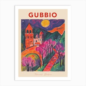 Gubbio Italia Travel Poster Art Print