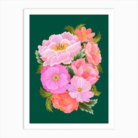 Pink Peonies Art Print