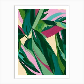 Patterned Leaves Art Print