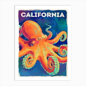 California Octopus Art Print