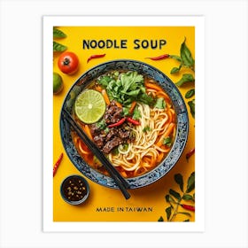 Noodle Soup Art Print