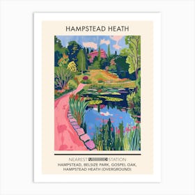 Hampstead Heath London Parks Garden 3 Art Print