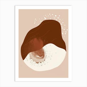 Chocolate Ice Cream Art Print