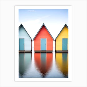 Colorful Houses On The Water Art Print