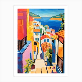 Dubrovnik Croatia 4 Fauvist Painting Art Print