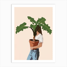 Vase Plant 2 Art Print