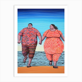 Body Positivity I Do Like To Be Beside The Seaside 3 Art Print