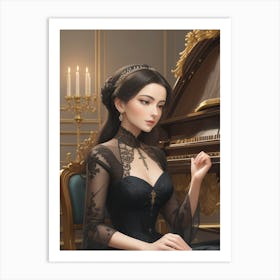 Gothic Beauty Art Print