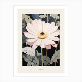 Flower Illustration Daisy 1 Poster Art Print