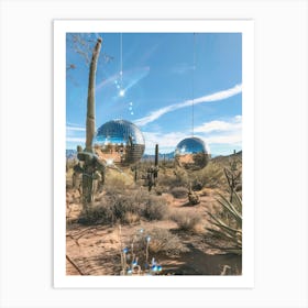 Mirror Balls In The Desert 1 Art Print