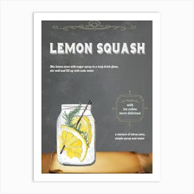 Lemon Squash Art Print