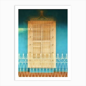 White Shutters Of Trinidad Art Print