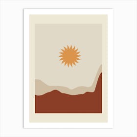 Sun In The Desert Art Print