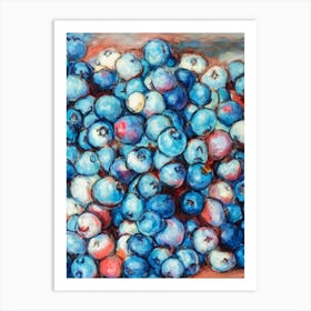 Blueberry Classic 3 Fruit Art Print