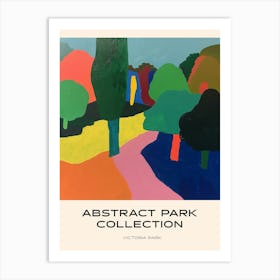 Abstract Park Collection Poster Victoria Park London 4 Art Print