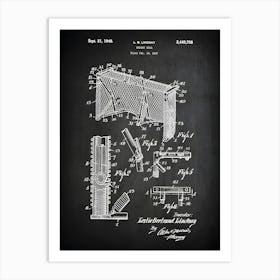 Hockey Decor Hockey Goalie Art Hockey Goal Patent Print Lindsay Hockey Goal Patent Hockey Patent Hockey Goal Wall Art Hockey Sh7081 Art Print