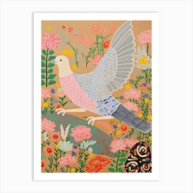 Maximalist Bird Painting Grey Plover 4 Art Print