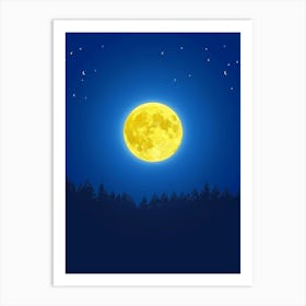 Full Moon In The Sky 1 Art Print