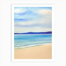 Yarra Bay Beach 2, Australia Watercolour Art Print