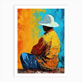 Mexican Man In Hat, Mexico Art Print