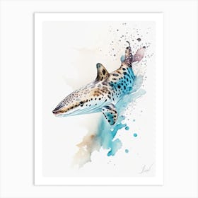 Angel Shark 3 Watercolour Art Print
