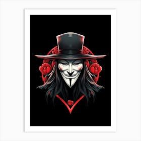 V For Vendetta Movie Art Print