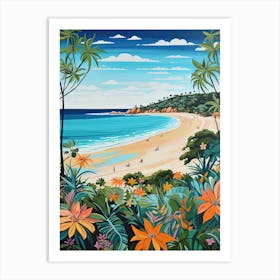 Four Mile Beach, Australia, Matisse And Rousseau Style 3 Art Print