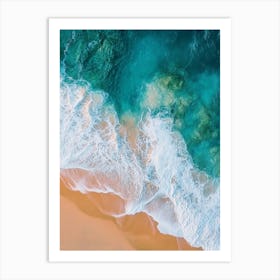 Aerial View Of A Beach 99 Art Print