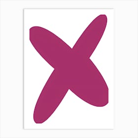 X Logo Art Print