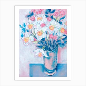 Daffodils In Vase Art Print