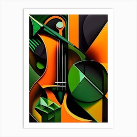 Violinorangegreen3 Art Print