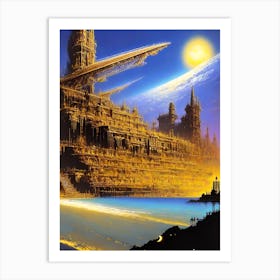 Futuristic City 68 Art Print