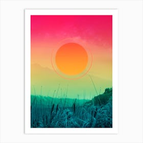 Gradients In The Forest Art Print