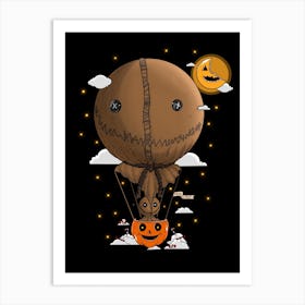 Sam Is Coming For Halloween Art Print