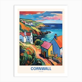 Cornwall England 8 Uk Travel Poster Art Print