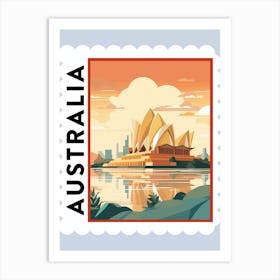 Australia 2 Travel Stamp Poster Art Print